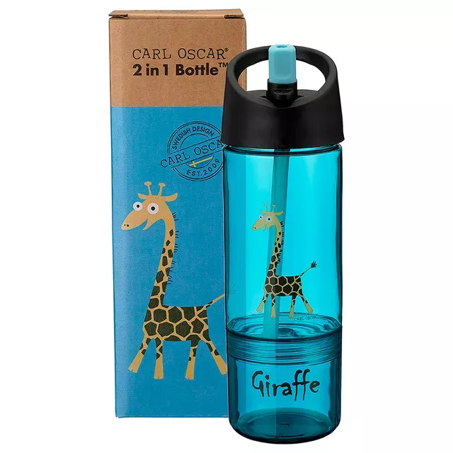 Bottle 2 in 1 - Turquoise-Giraffe