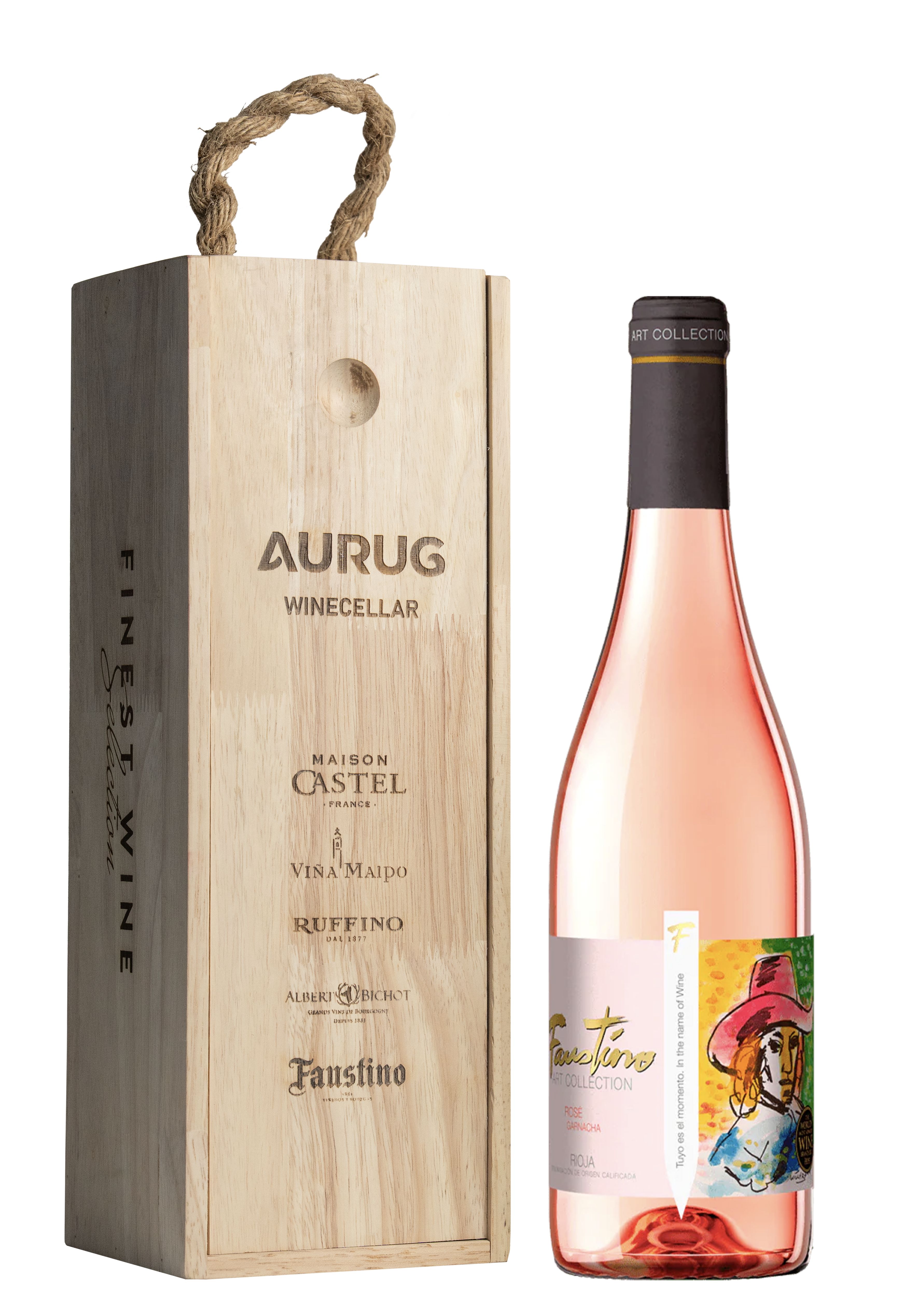 Faustino Art Collection Rose with wooden box