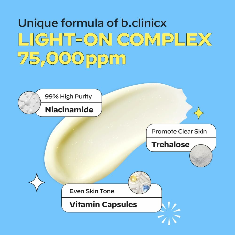B.CLINICX VITAMIN B3 5% + TREHALOSE BRIGHTENING BODY LOTION 300ML