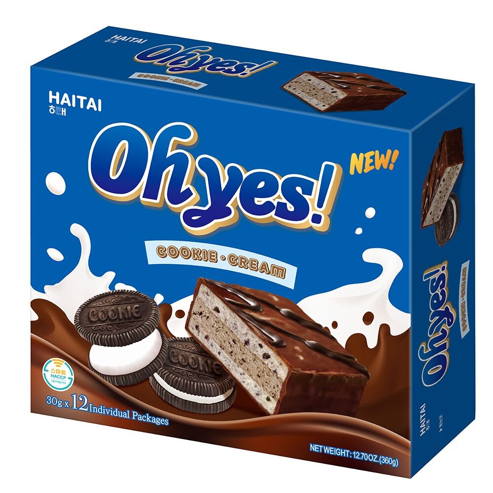 HAITAI, Oh yes зөөлөн пай, күки&крем төрөл 360 гр