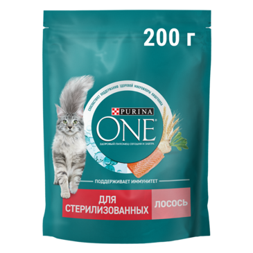 ONE STERILCAT засуулсан мууранд зориулсан хуурай хоол, яргай загасны махтай 200г