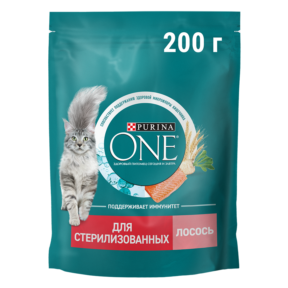 ONE STERILCAT засуулсан мууранд зориулсан хуурай хоол, яргай загасны махтай 200г