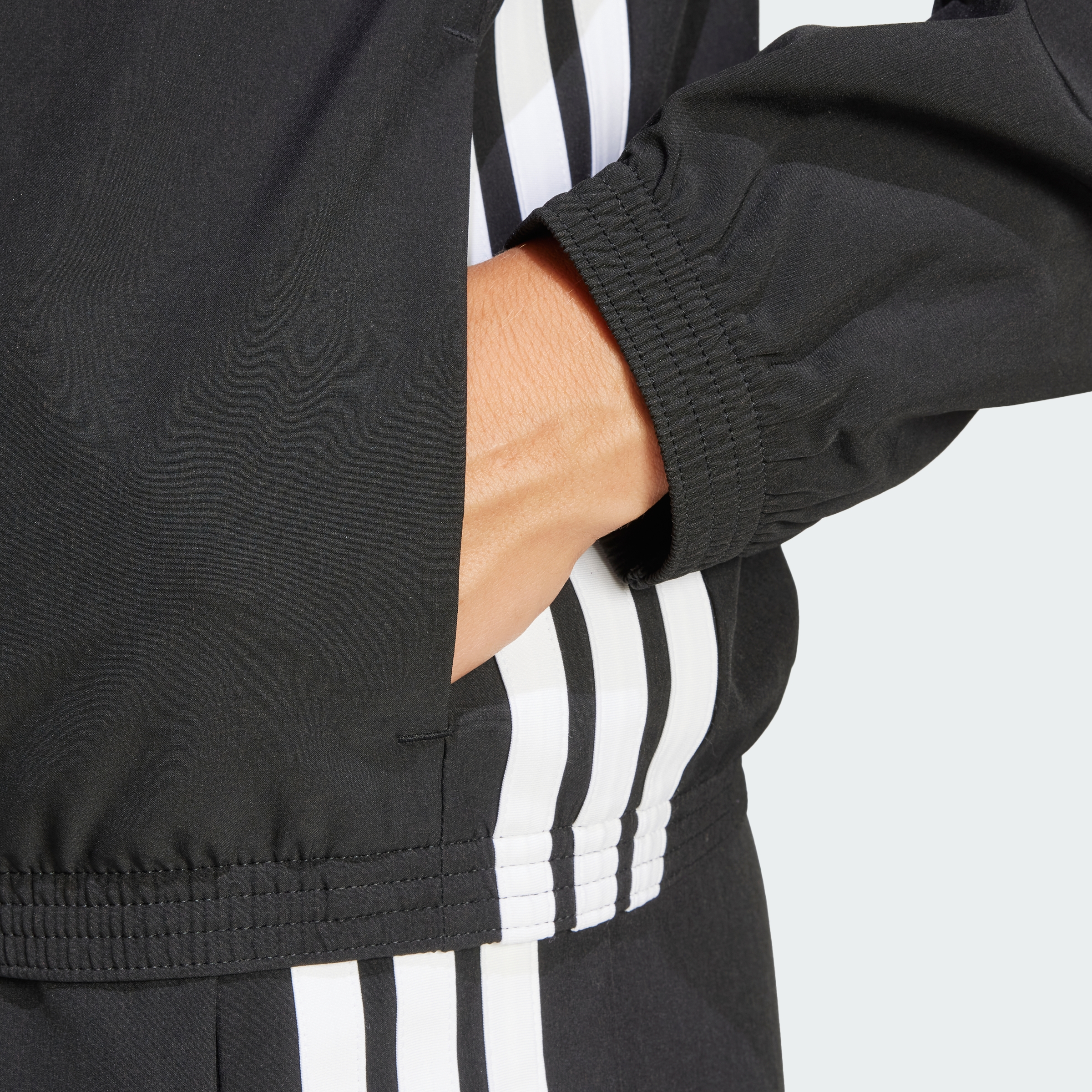 WE 3S WOVEN JKT BLACK/WHITE