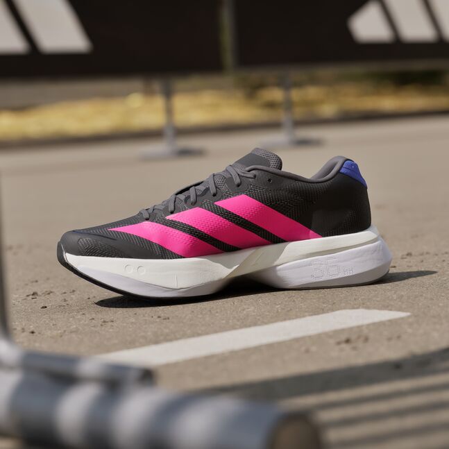 ADIZERO BOSTON 13 W CBLACK/LUCPNK/COBBLU