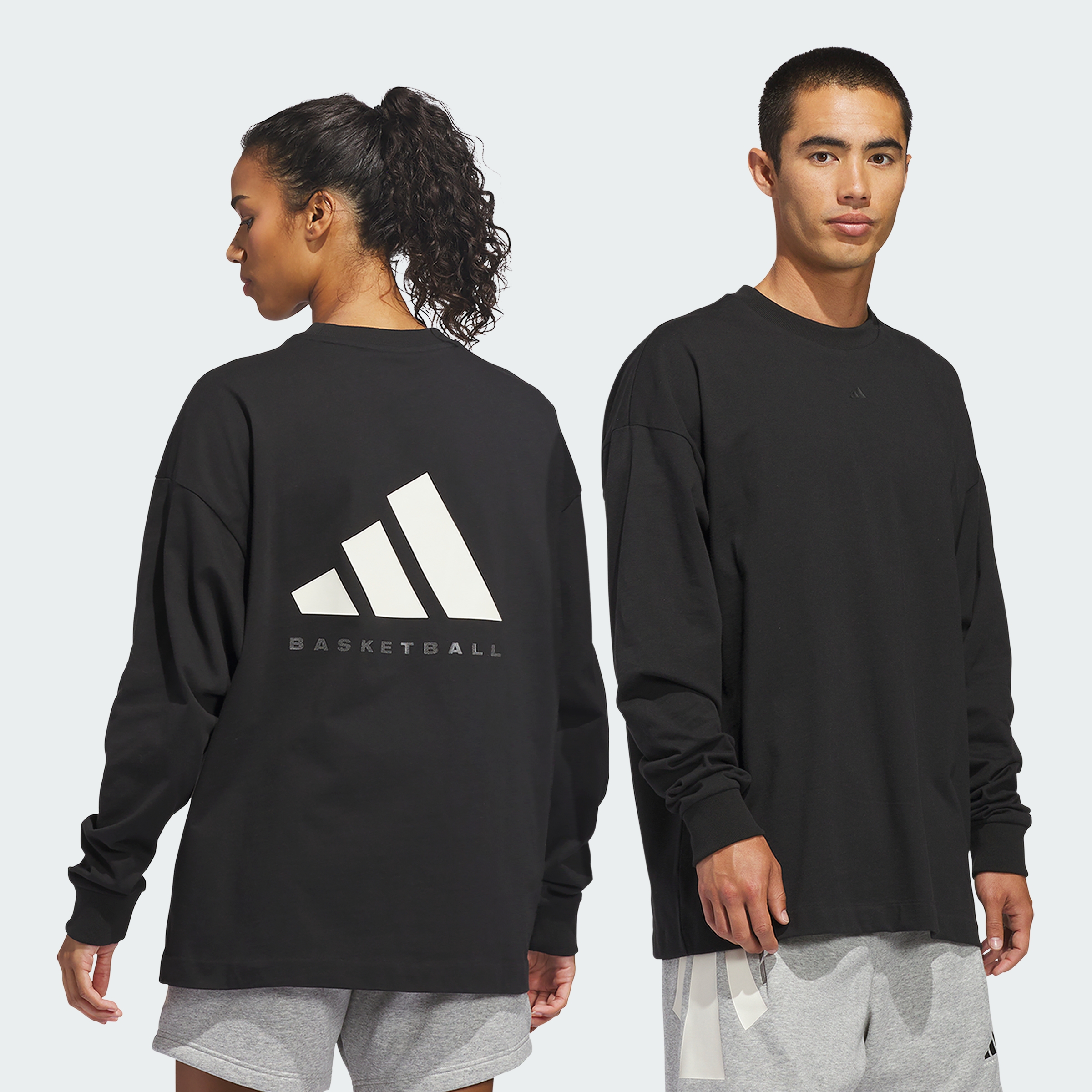 ADIDAS LS TEE BLACK/OWHITE