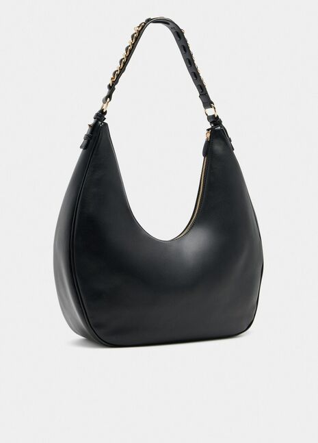 Large hobo bag with chain