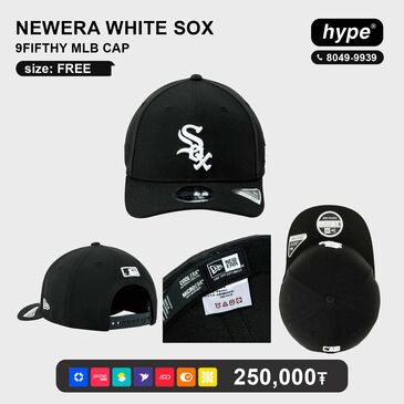 NEWERA WHITE SOX FREE SIZE CAP