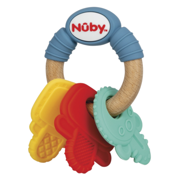 Nuby хаздаг тоглоом модон түлхүүр 3+ сар