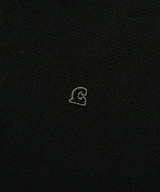 Signature Symbol Collar Half-Zip Up Black