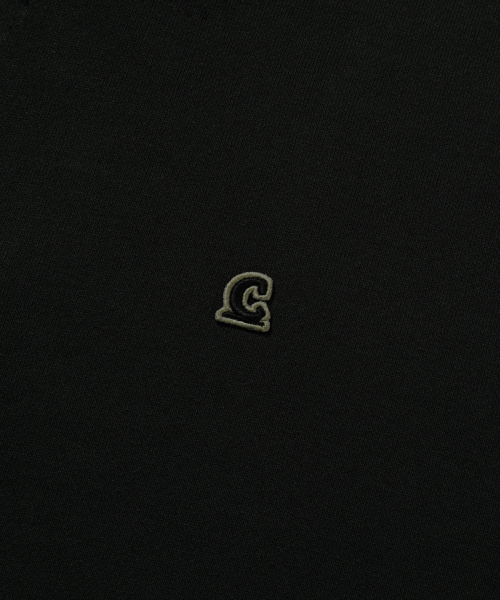 Signature Symbol Collar Half-Zip Up Black