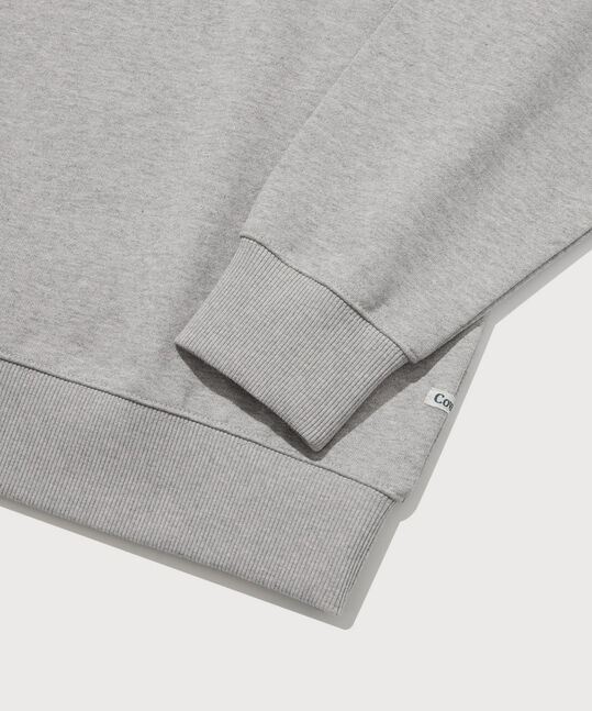 Signature Symbol Collar Half Zip-Up Melange Gray