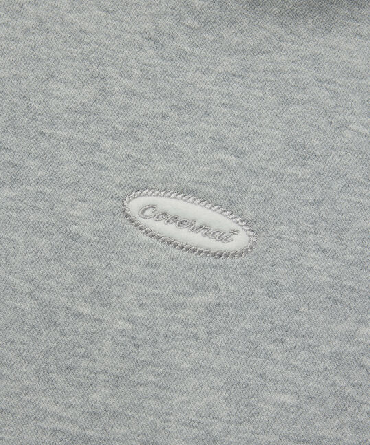 Women's Half Zip-up Melange Gray