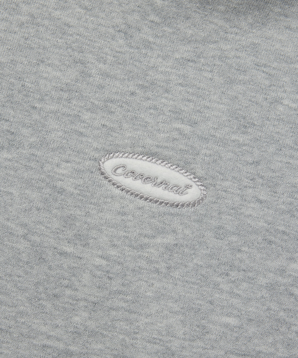 Women's Half Zip-up Melange Gray