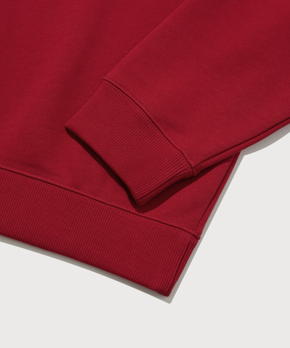 Women's Half Zip-up Red