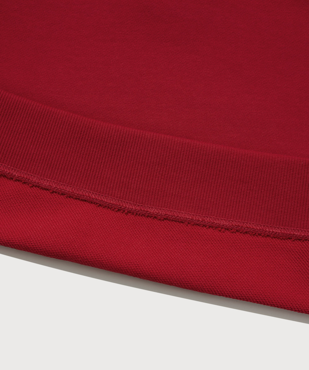 Women's Half Zip-up Red