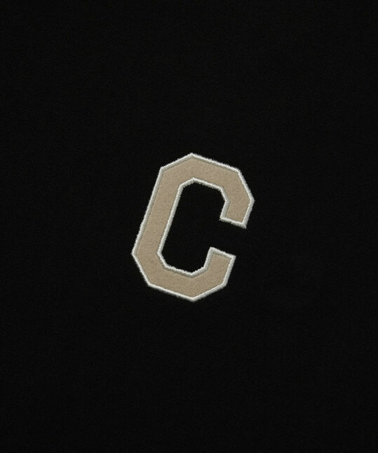 C Logo Hoodie Black