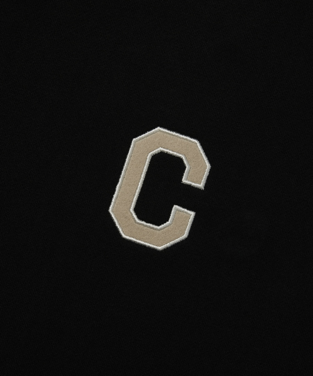 C Logo Hoodie Black