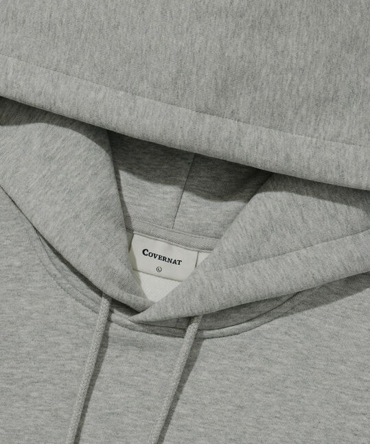 C Logo Hoodie Melange Gray