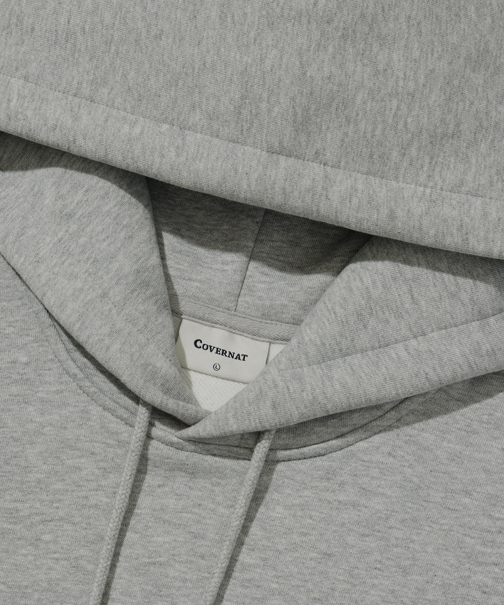 C Logo Hoodie Melange Gray