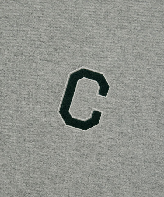 C Logo Hoodie Melange Gray