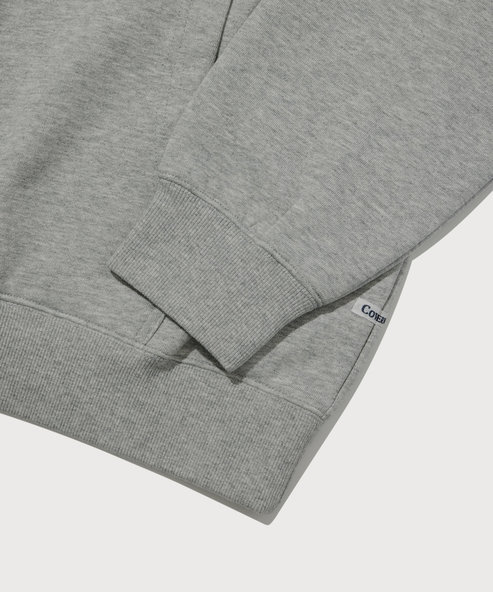 C Logo Hoodie Melange Gray