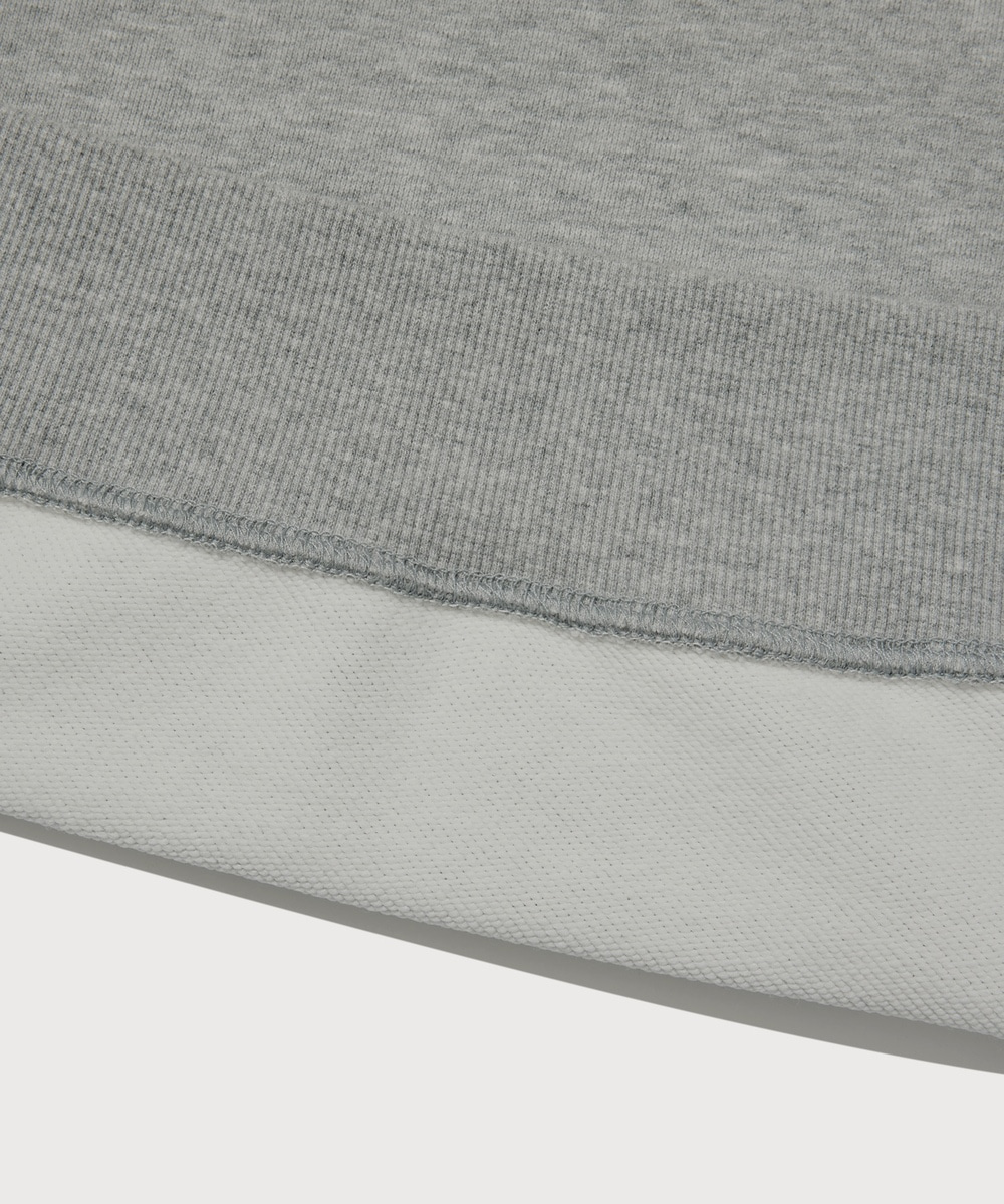 C Logo Hoodie Melange Gray