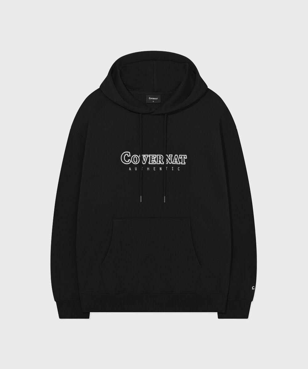 Center Logo Hoodie Black