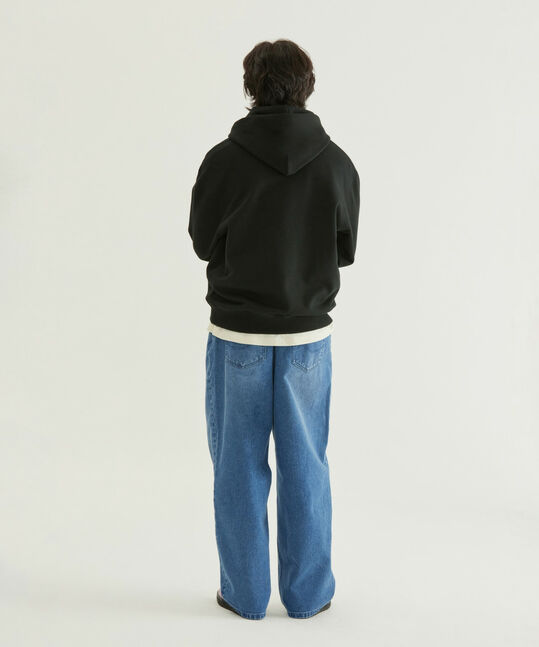 Center Logo Hoodie Black