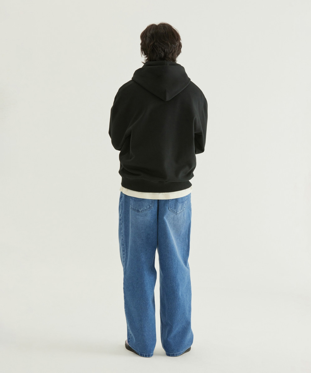 Center Logo Hoodie Black