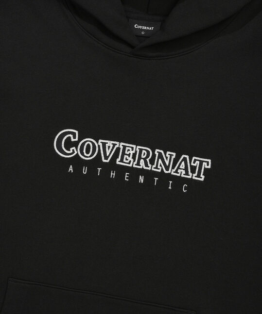 Center Logo Hoodie Black