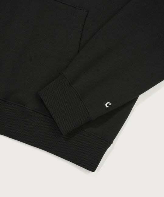 Center Logo Hoodie Black