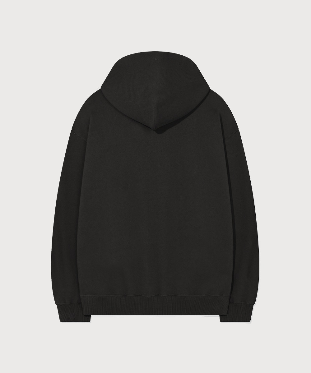Center Logo Hoodie Charcoal