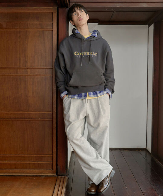 Center Logo Hoodie Charcoal