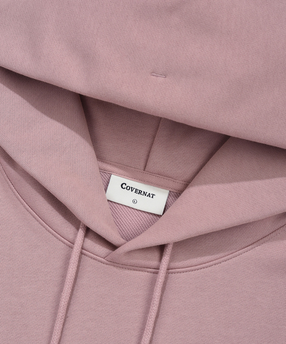 Center Logo Hoodie Dusty Pink / Subin's Wearing /