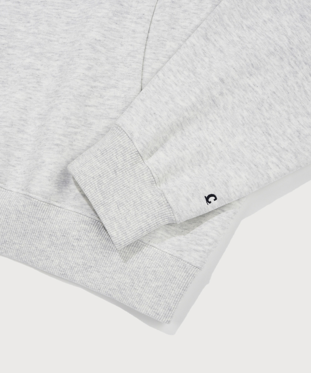 Center Logo Hoodie Heather Gray / Subin's Wearing /