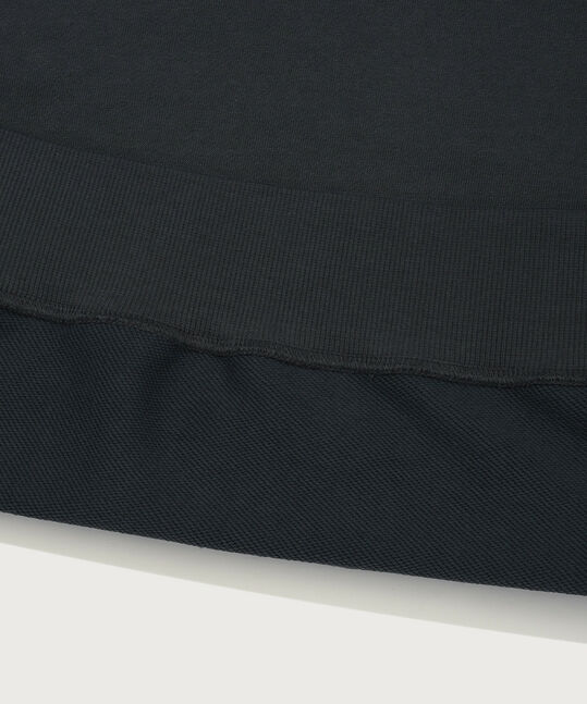 Two-Tone Logo Hoodie Grayish Blue