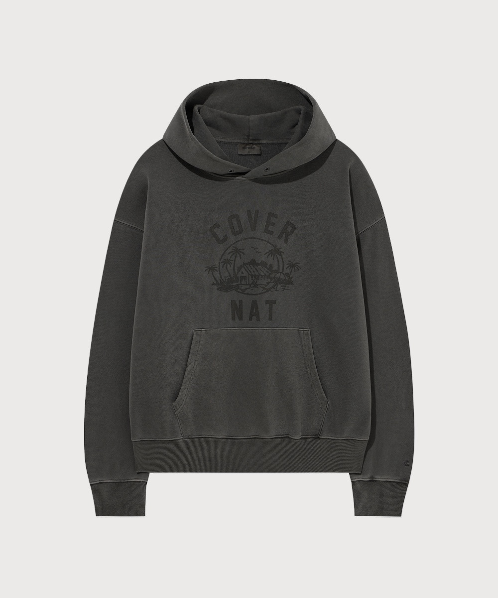 Irish Graphic Pigment Hoodie Charcoal