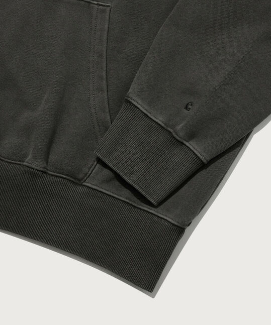 Irish Graphic Pigment Hoodie Charcoal