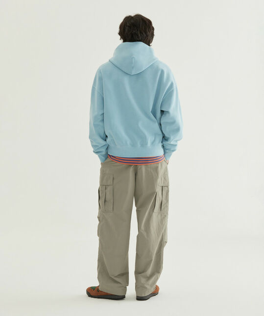 Irish Graphic Pigment Hoodie Light Blue