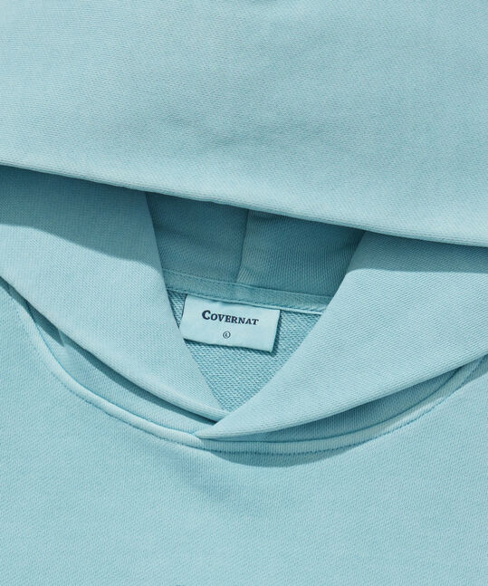 Irish Graphic Pigment Hoodie Light Blue