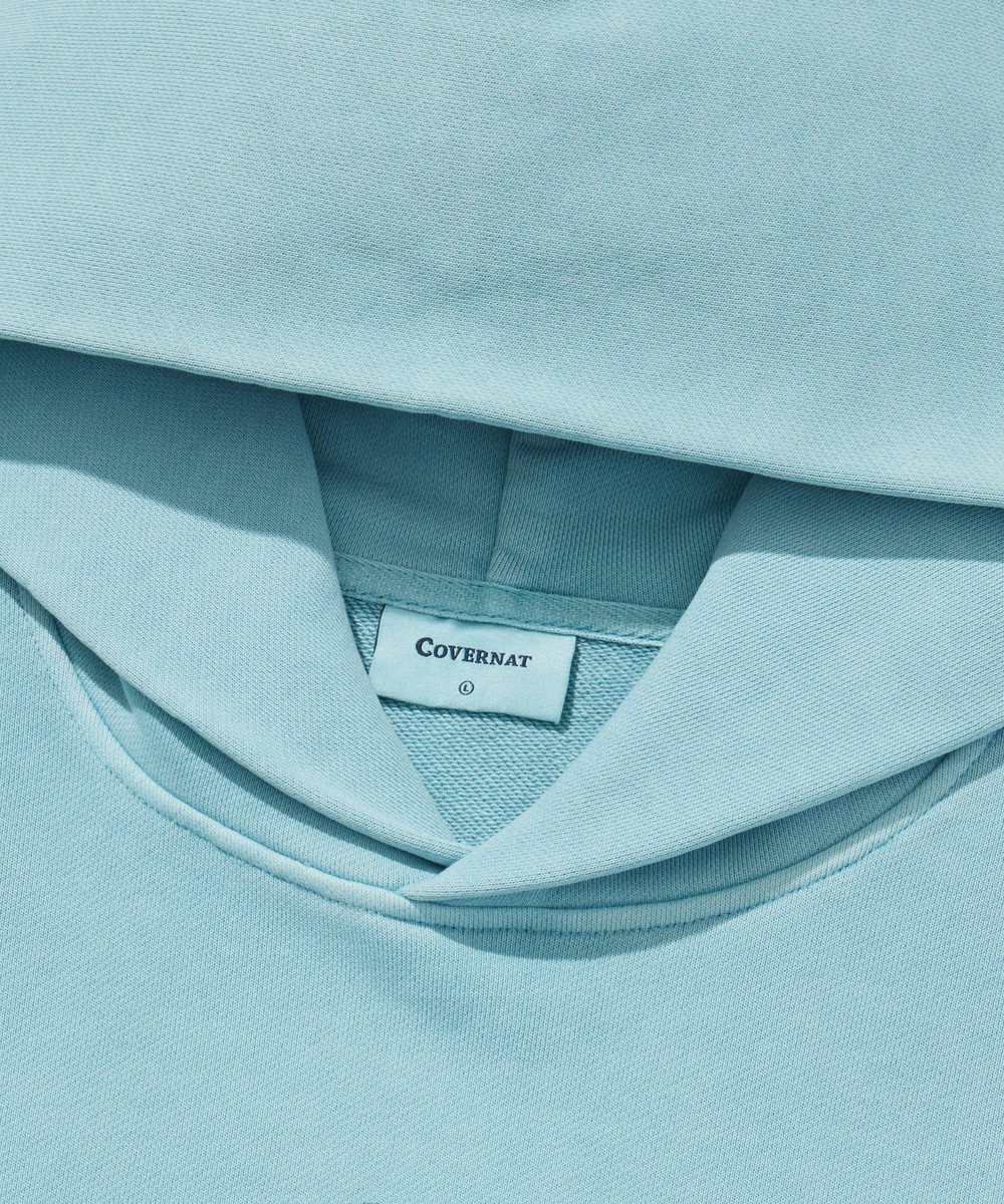 Irish Graphic Pigment Hoodie Light Blue