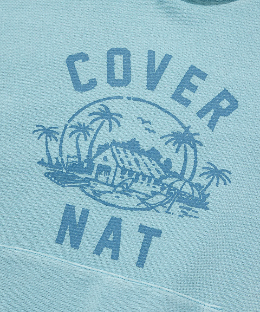 Irish Graphic Pigment Hoodie Light Blue