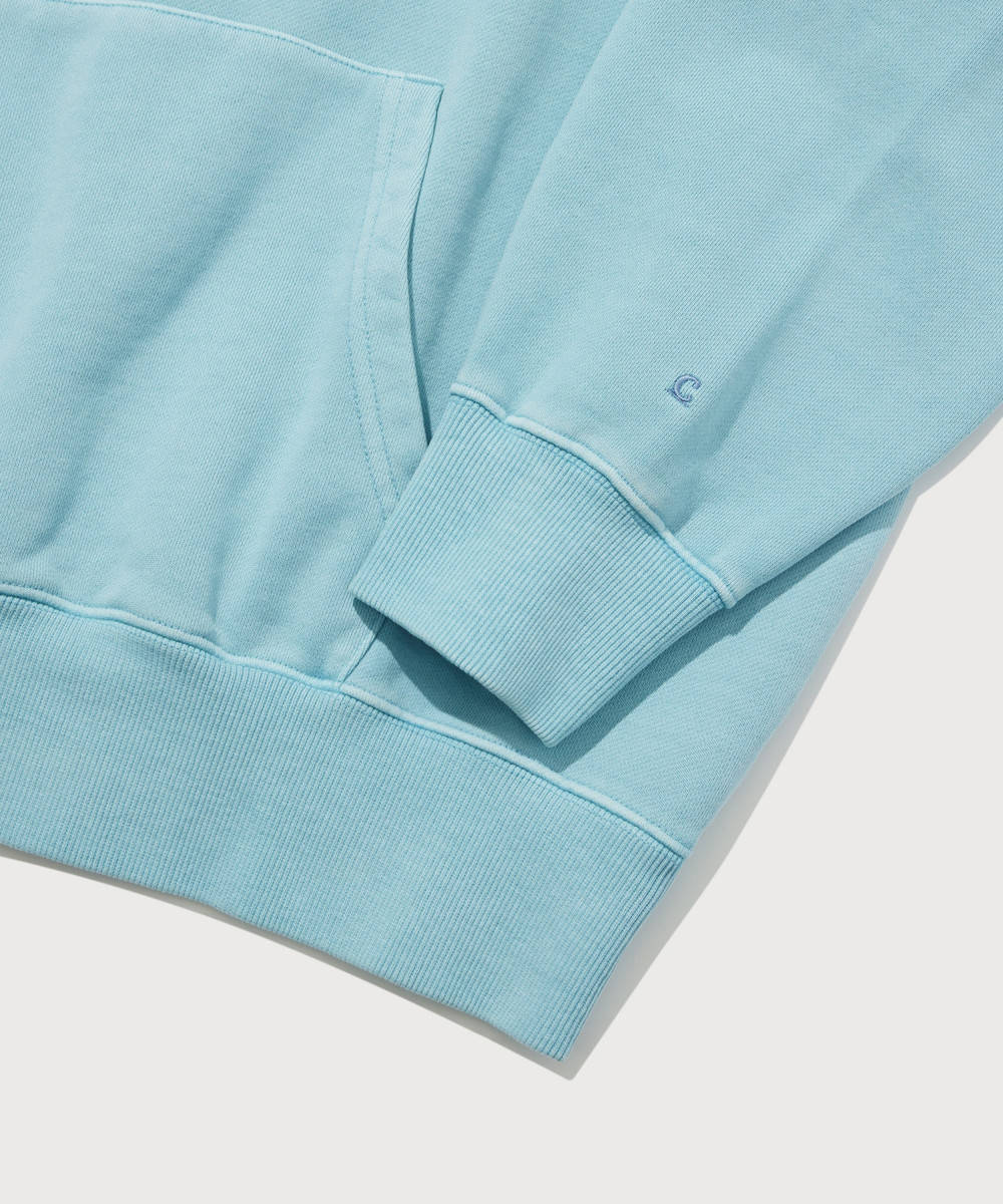 Irish Graphic Pigment Hoodie Light Blue