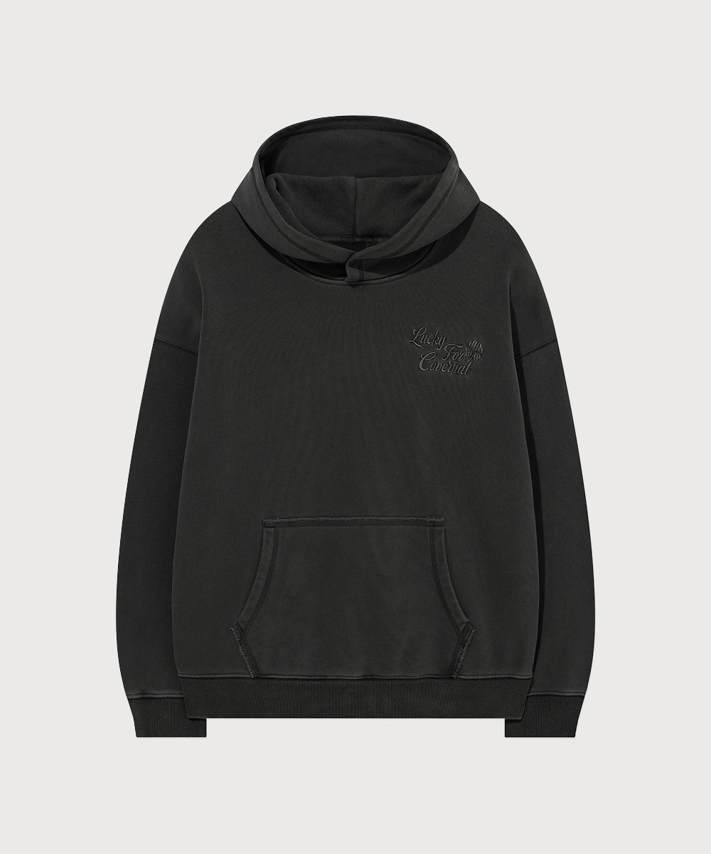 Women's Oversized Pigment Hoodie Charcoal