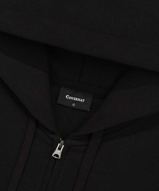 C Logo Hoodie Black