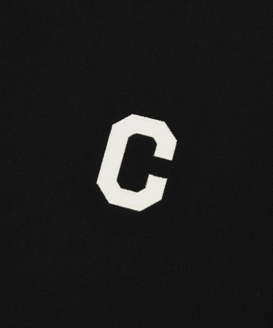 C Logo Hoodie Black