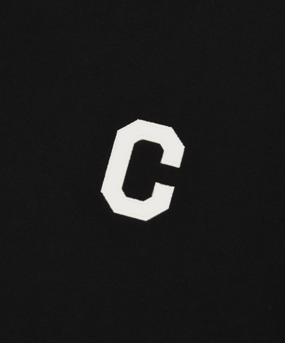 C Logo Hoodie Black