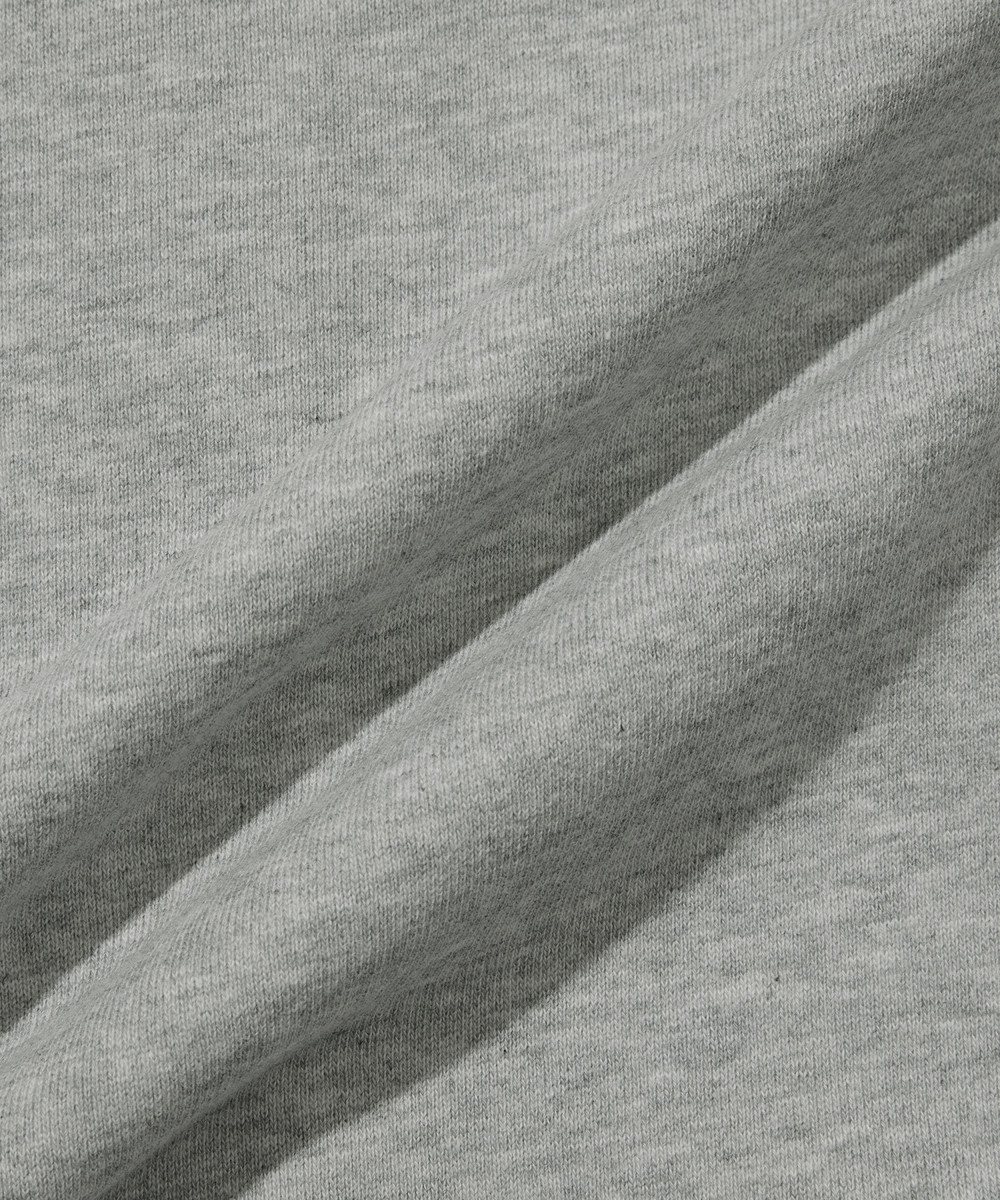 C Logo Hooded Zip-Up Melange Gray