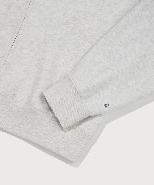 Small Logo Hooded Zip-Up