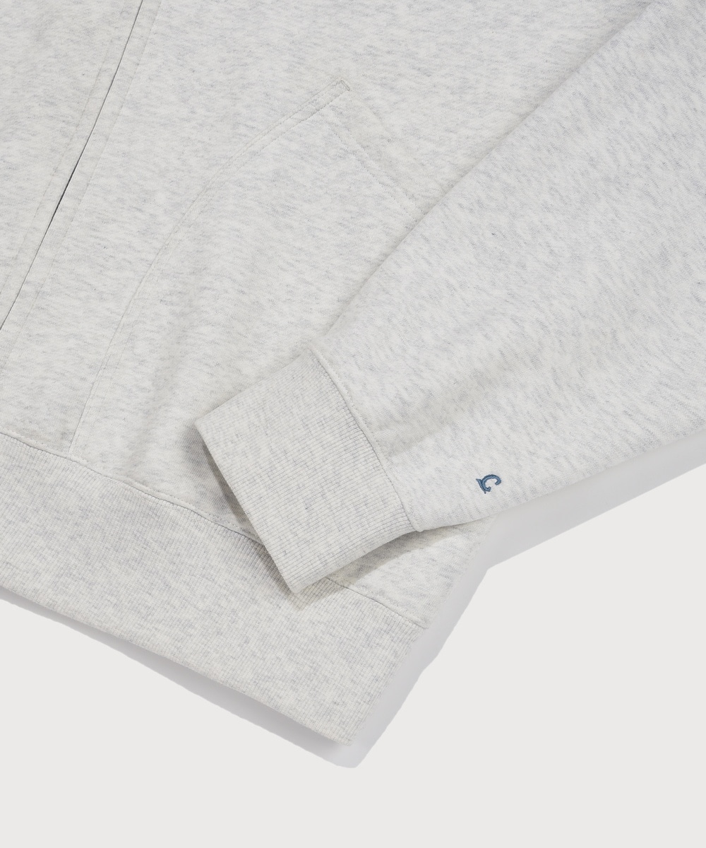 Small Logo Hooded Zip-Up